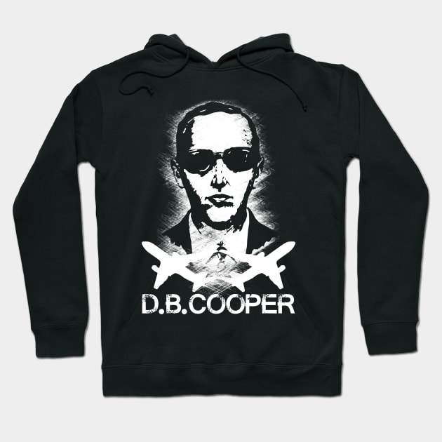 DBCooper - White Hoodie by Scailaret